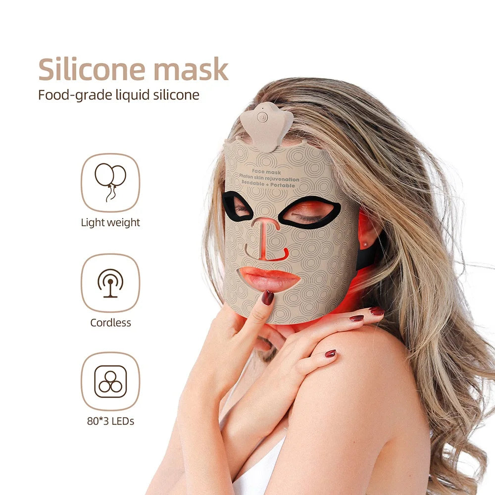 3D Facial Beauty LED Therapy Mask