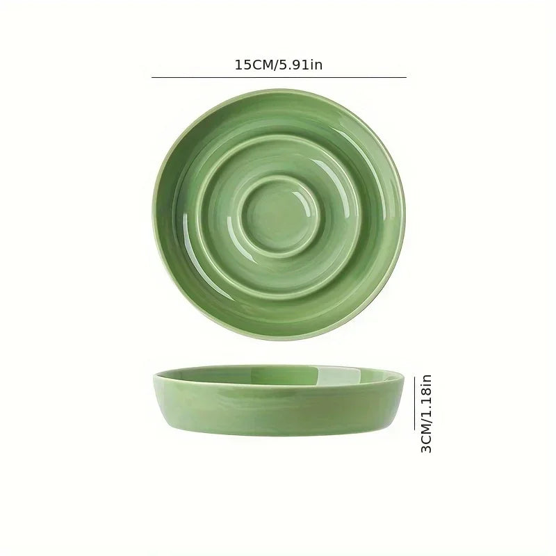 Ceramic Cat Dog Slow Food