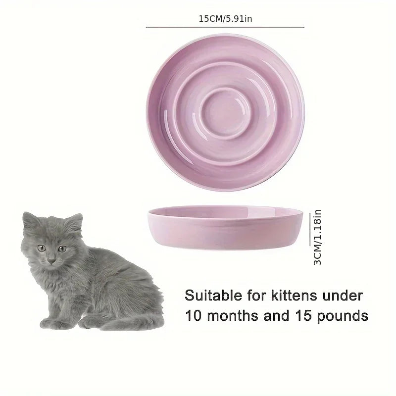 Ceramic Cat Dog Slow Food