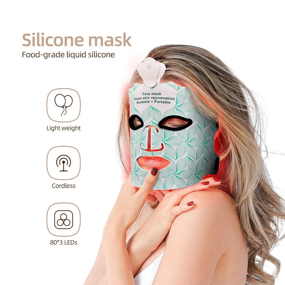 3D Facial Beauty LED Therapy Mask